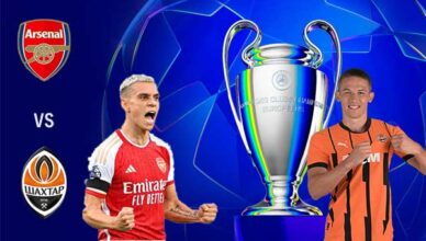 Arsenal vs FC Shakhtar Donetsk 02:00 23/10 Champions League