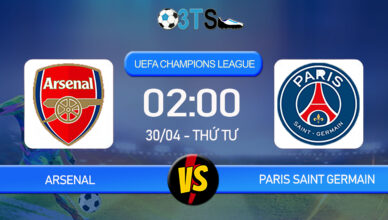 Phân tích, Dự đoán Arsenal vs Paris Saint Germain 02:00 30/04 UEFA Champions League