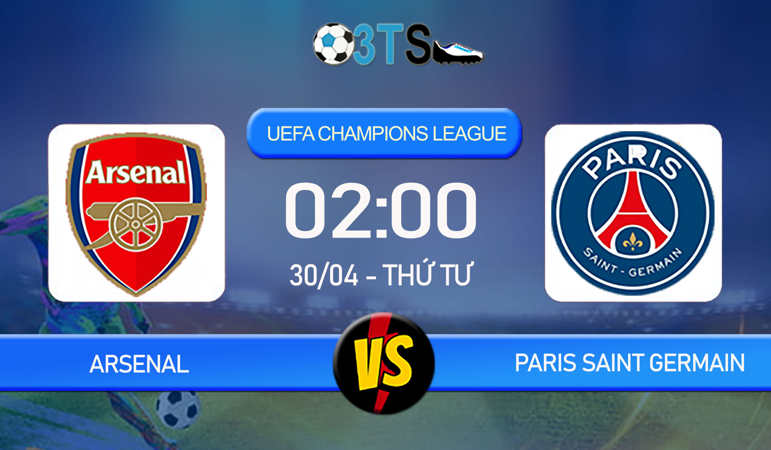 Phân tích, Dự đoán Arsenal vs Paris Saint Germain 02:00 30/04 UEFA Champions League