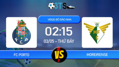 Phân tích, Dự đoán FC Porto vs Moreirense 02:15 03/05 VĐQG Bồ Đào Nha