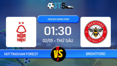 Phân tích, Dự đoán Nottingham Forest vs Brentford 01:30 02/05 Ngoại Hạng Anh