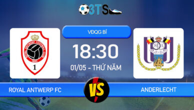 Phân tích, Dự đoán Royal Antwerp FC vs Anderlecht 18:30 01/05 VĐQG Bỉ
