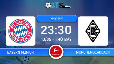 Dự đoán Bayern Munich vs Monchengladbach 23:30 10/05 VĐQG Đức