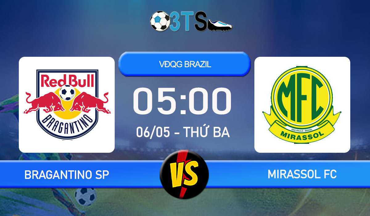 Phân tích, Dự đoán Bragantino SP vs Mirassol FC 05:00 06/05 VĐQG Brazil