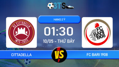 Phân tích, Dự đoán Cittadella vs FC Bari 1908 01:30 10/05 Hạng 2 Ý