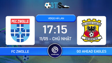 Dự đoán FC Zwolle vs Go Ahead Eagles 17:15 11/05 VĐQG Hà Lan