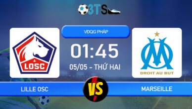 Phân tích, Dự đoán Lille OSC vs Marseille 01:45 05/05 VĐQG Pháp