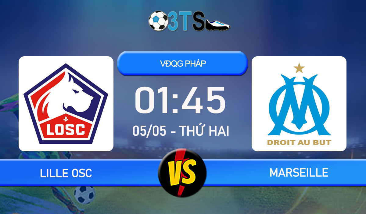 Phân tích, Dự đoán Lille OSC vs Marseille 01:45 05/05 VĐQG Pháp