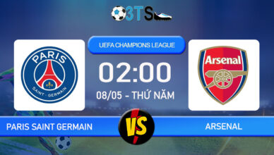 Nhận định, Dự đoán Paris Saint Germain vs Arsenal 02:00 08/05 UEFA Champions League