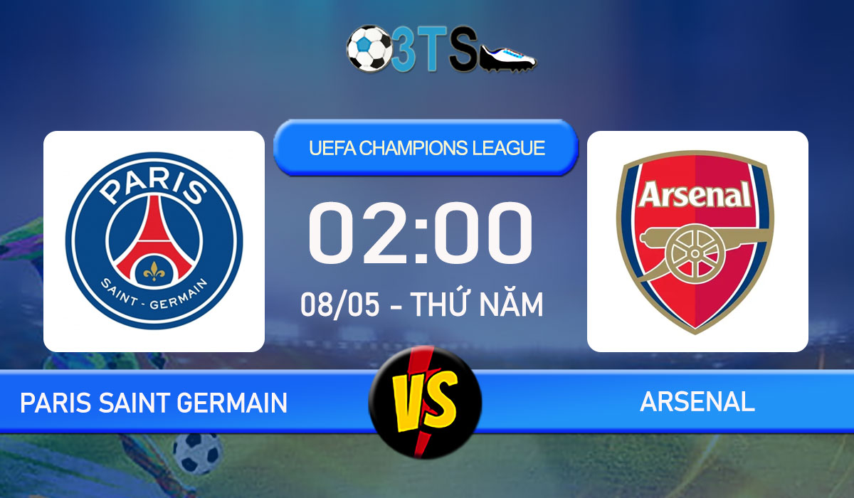 Nhận định, Dự đoán Paris Saint Germain vs Arsenal 02:00 08/05 UEFA Champions League