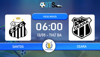 Phân tích, Dự đoán Santos vs Ceara 06:00 13/05 VĐQG Brazil