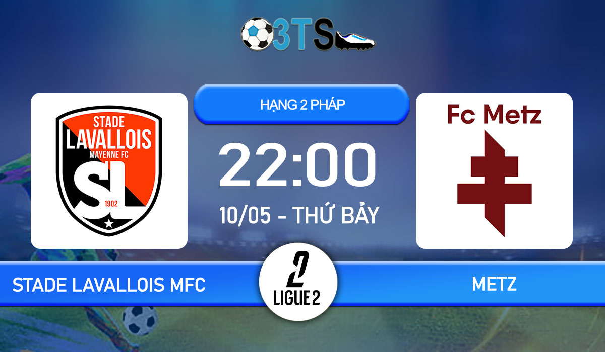 Phân tích, Dự đoán Stade Lavallois MFC vs Metz 22:00 10/05 Hạng 2 Pháp