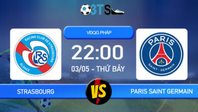Phân tích, Dự đoán Strasbourg vs Paris Saint Germain 22:00 03/05 VĐQG Pháp