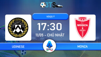 Dự đoán Udinese vs Monza 17:30 11/05 VĐQG Ý